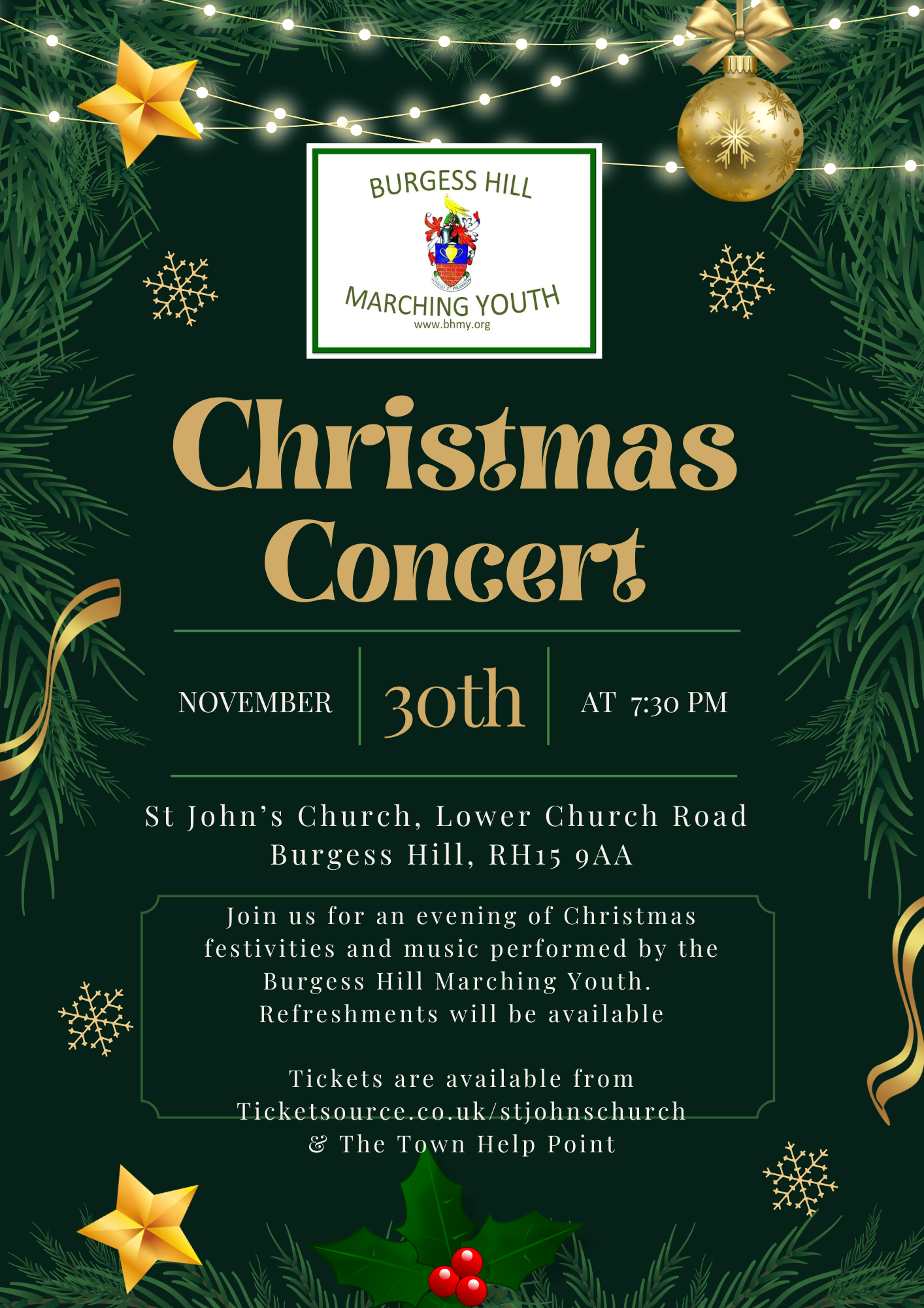 Burgess Hill Marching Youth Christmas Concert