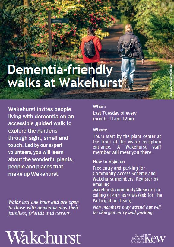 Dementia-friendly walk at Wakehurst